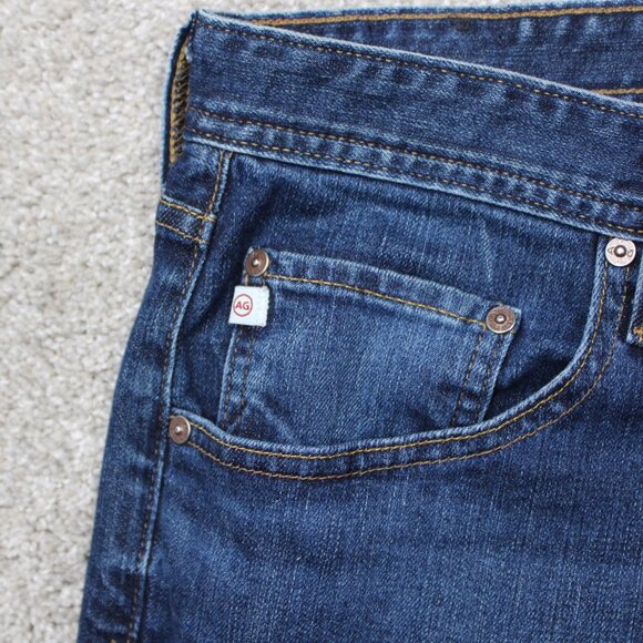 AG Adriano Goldschmied Jeans Mens 41x29 Blue B-Type III Easy 5-Pocket Denim - Picture 10 of 13